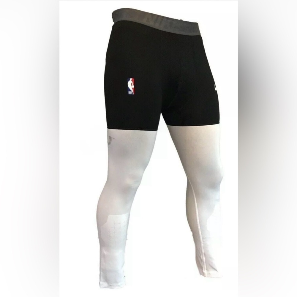 Nike NBA Mens Basketball 3/4 Compression Pants Tights AT9764 011